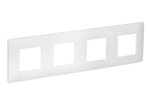 Рамка 4-местная SKANDY SK-F04W арктический белый IEK SK-M42-K01: фотография 1