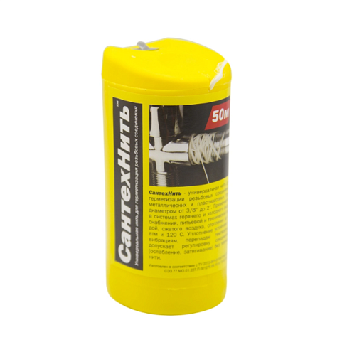 Нить для герметизации резьбы &quot;СантехНить&quot; 50м туба: фотография 1