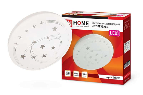 Светильник светодиодный DECO СОЗВЕЗДИЕ 24Вт 230В 6500К 1560лм 300мм IN HOME 4690612025131: фотография 1