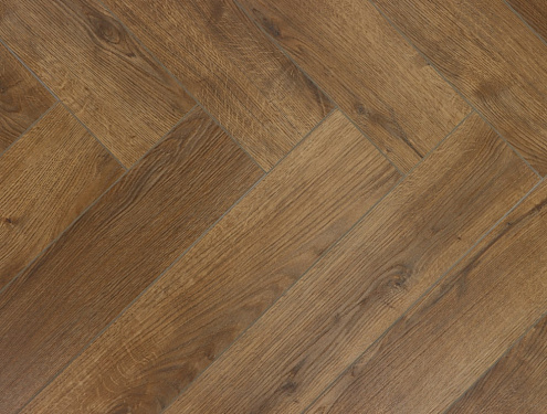 Виниловый ламинат CronaFloor Herringbone 2.0 4,5мм 42 4V Дуб Анже H016 : фотография 1