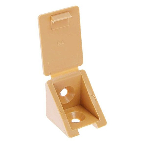 Уголок мебельный с шурупом, сосна, 4,0х15мм, 4шт, ЗУБР: фотография 1