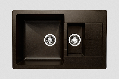 Мойка GRANICOM G-012 790х495 мм 2 чаши CUBA шампань: фотография 1