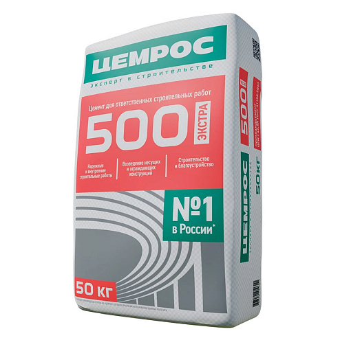 Цемент ПЦ 500 (ЦЕМ I 42,5 Б)  50 кг. ЦЕМРОС: фотография 1