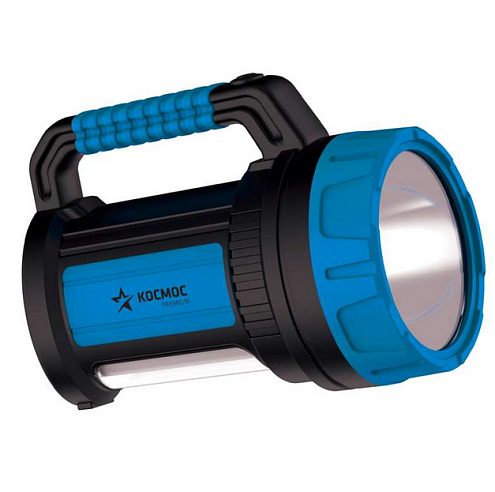 Фонарь светодиодный аккум. KOSMOS premium 7W LED зарядное устройство 220/12В USB зарядка телефона КОСМОС KOSACCU9107WUSB: фотография 1