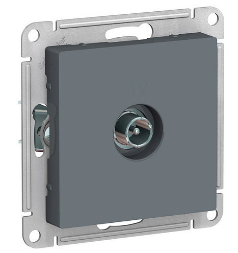 Механизм розетки TV ATLAS DESIGN оконечный 1DB грифель SchE ATN000791: фотография 1