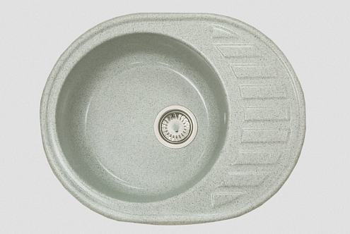 Мойка GRANICOM NOVELL Аврора 6203 610х490 мм серый без сифона: фотография 1