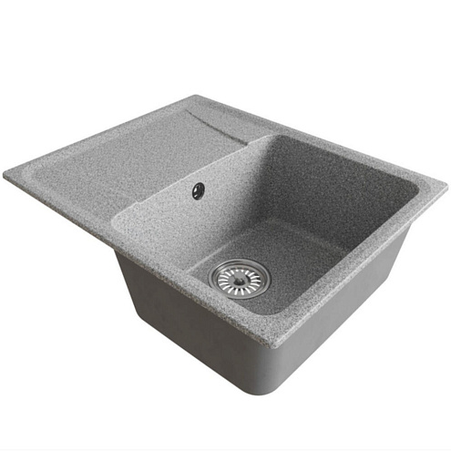 Мойка ML-GM26 с крылом, темно-серая (309), 470х580х190 мм: фотография 1