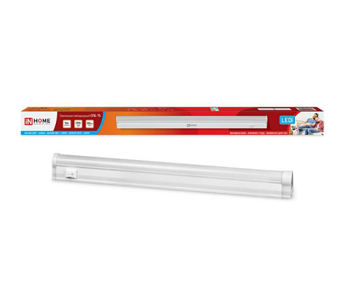 Светильник светодиодный СПБ-Т5 5Вт 4000К 230В 450лм IP40 300мм IN HOME 4690612004921: фотография 1
