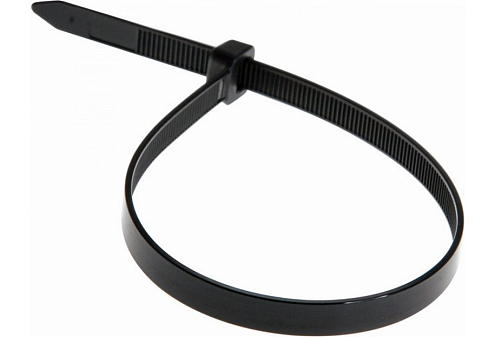 Хомут кабельный 7.6х250 нейлон черный уп.100шт Rexant 07-0253: фотография 1