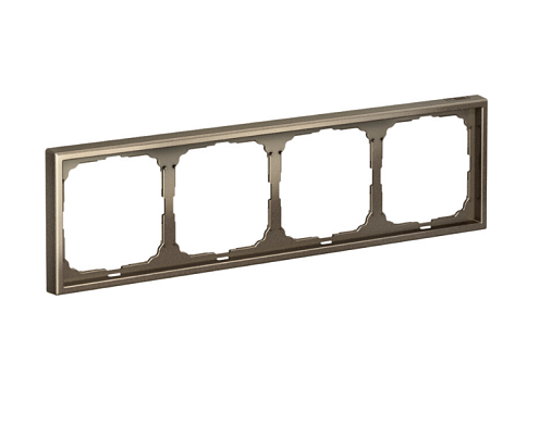 Рамка 4-местная ArtGallery универсальная мокко Systeme Electric GAL000604: фотография 1