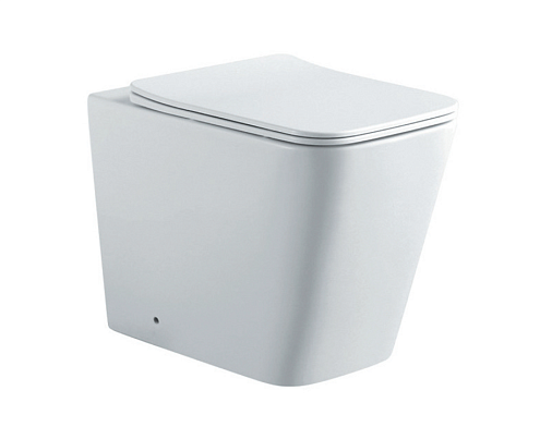 Унитаз напольный приставной безободковый Aquatek Либра 540х355х410 с сиденьем Soft Close: фотография 1