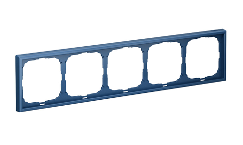 Рамка 5-местная ArtGallery универсальная аквамарин Systeme Electric GAL001105: фотография 1