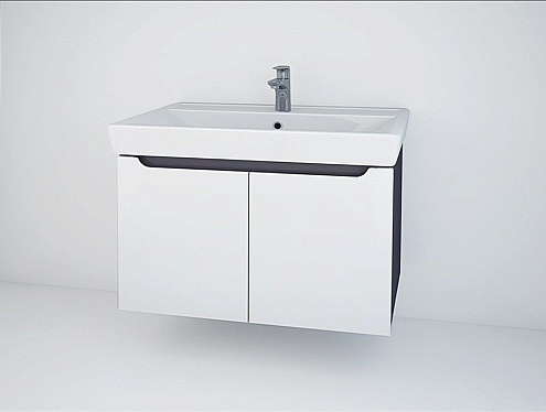 Тумба Элиза 80 арт.102 серая: фотография 1