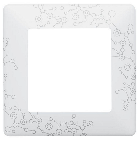 Рамка 1-место Valena Life универсальная эл грей Leg 754121: фотография 1