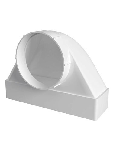 Соединитель угловой 620СК10ФП D100 90° 60х204 ERA: фотография 1