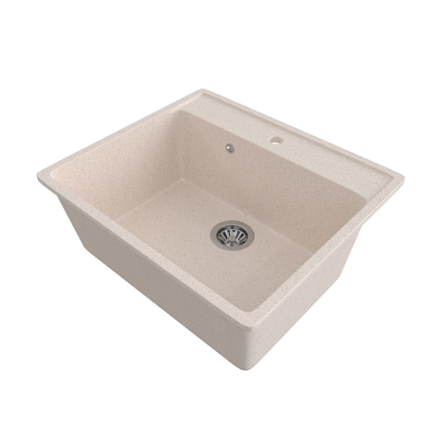 Мойка Mixline ML-GMS21 Стандарт прямоугольная, бежевый: фотография 1