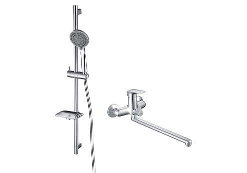 Комплект для душа Aquatek Вега AQ1033CR 2в1 AQ1042CR+AQ2011CR: фотография 1