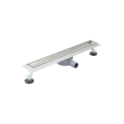 Линейный душевой трап SANTREK AQUA  B-70500 нержавейка 70х500мм, горизонтальный выпуск 360 гр, ф40, сухой затвор и гидрозатвор: фотография 1