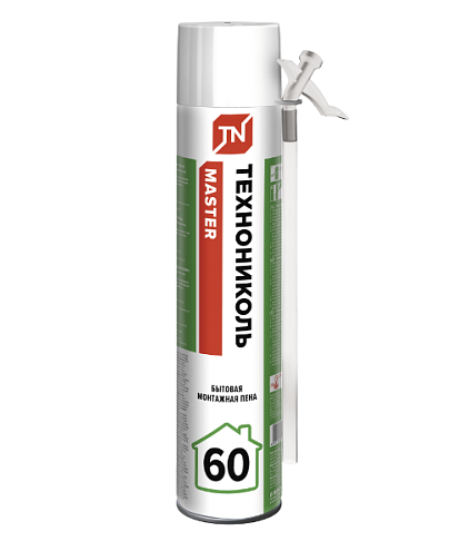 Пена монтажная Технониколь MASTER 60 бытовая, 1000 мл: фотография 1