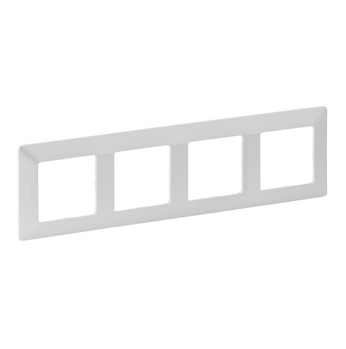 Рамка 4-места Valena Life универсальная жемчуг Leg 754144: фотография 1