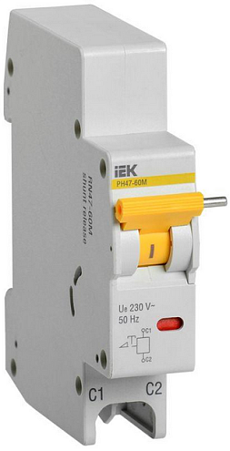 Расцепитель независимый РН47-60М на DIN-рейку для ВА47-60M IEK MVA31D-RN-1: фотография 1