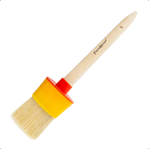 Кисть круглая  №18, пластиковый  корпус 60мм, РемоКолор: фотография 1