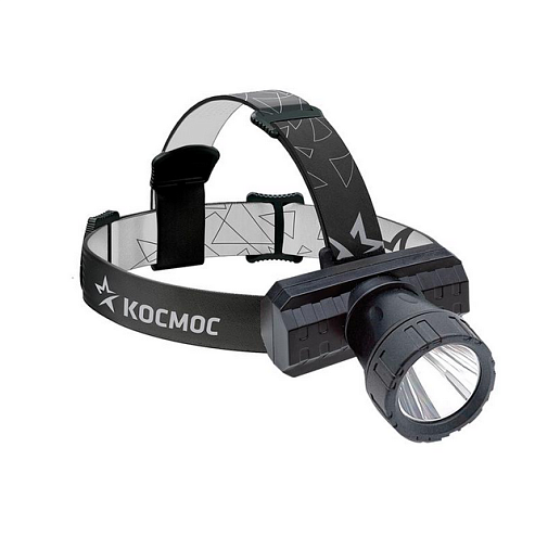 Фонарь налобный 3Вт ХРЕ литий 800mAh зарядка от micro USB шнур в компл. КОСМОС KocAcHead3W: фотография 1