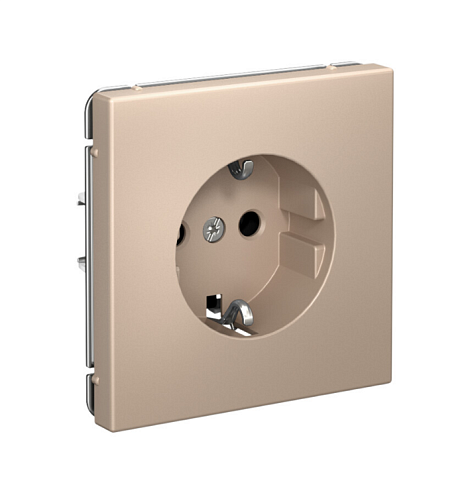Розетка ArtGallery 16А с заземлением механизм песочный Systeme Electric GAL001243: фотография 1