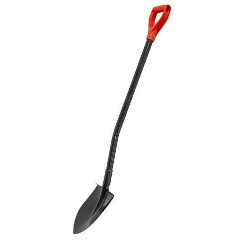 Лопата &quot;Американка&quot;, штыковая, металлический черенок, рессорная сталь, 210х270х1200мм: фотография 1