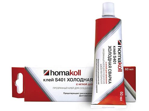 Клей для сварки линолеума  Homakoll S401 с иглой  60 мл: фотография 1