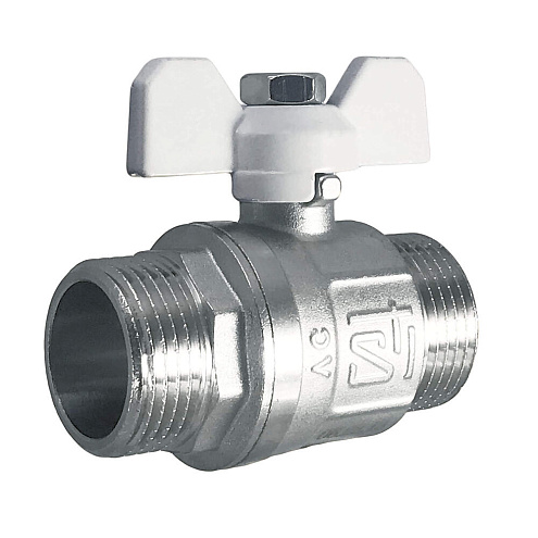 Кран шаровой 1&quot; бабочка ш/ш STI: фотография 1