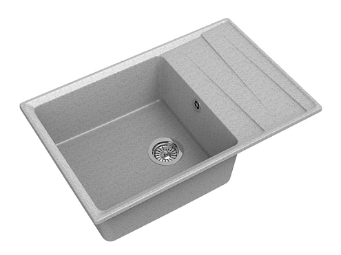 Мойка GRANFEST GF-LV--760L чаша+крыло 760х500 серый : фотография 1