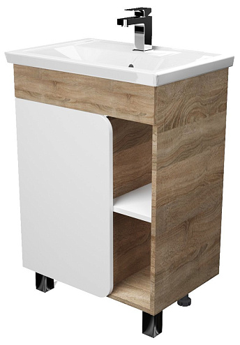 Тумба Nuvo 70Н 1 дверь Дуб Сонома: фотография 1