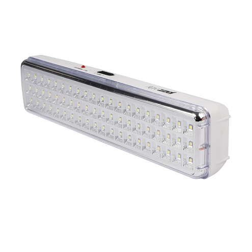Светильник-фонарь светодиодный Accu9-L60-wh 60SMD яркий(300Лм)2ч/эконом(90Лм)6ч 220В/акк. Li-ion/3.7В/2400мАч аварийный белый JazzWay 5024540: фотография 1