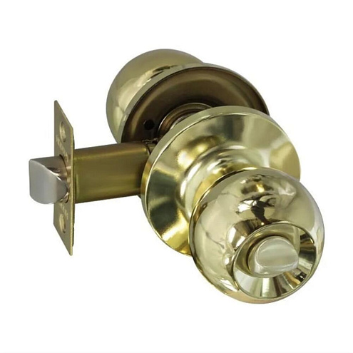 Ручка-защелка межкомнатная НОРА-М ЗШ-03 ISPARUS золото, фиксатор: фотография 1