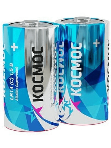Элемент питания LR14 (уп.2шт) Космос KOCLR14MAX2S: фотография 1