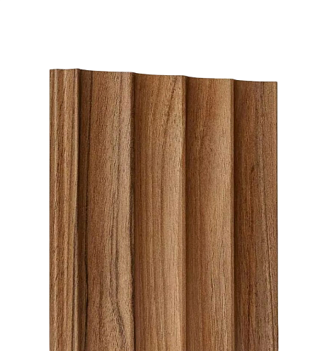 Стеновая панель ACUPAN  WELLEN (Волны) MDF ECO 122.506.92 Орех светлый 2760х122х12мм : фотография 1