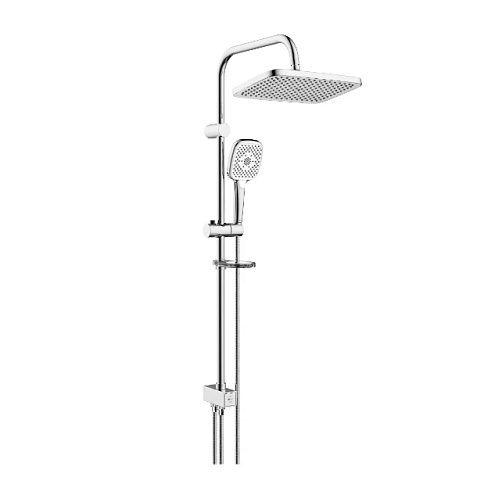 Душевой гарнитур Lemark LM8811C с фиксированной высотой штанги и верхней душевой лейкой &quot;Тропический дождь&quot;: фотография 1