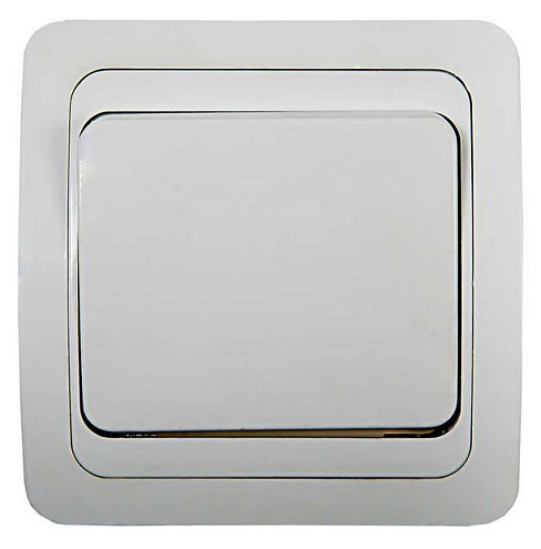 Выключатель 1-кл. CLASSICO 2021 бел. ASD / IN HOME: фотография 1