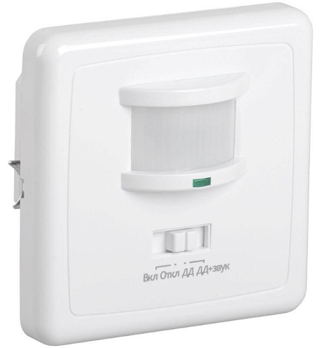 Детектор движения ДД 035 500Вт угол обз. 140град. дальн. 12м IP20 бел. IEK LDD12-035-500-001: фотография 1