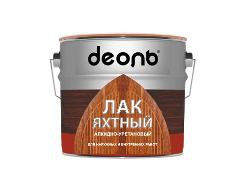Лак алкидно-уретановый &quot;ДЕОЛЬ&quot; яхтный, полуматовый, 5л: фотография 1
