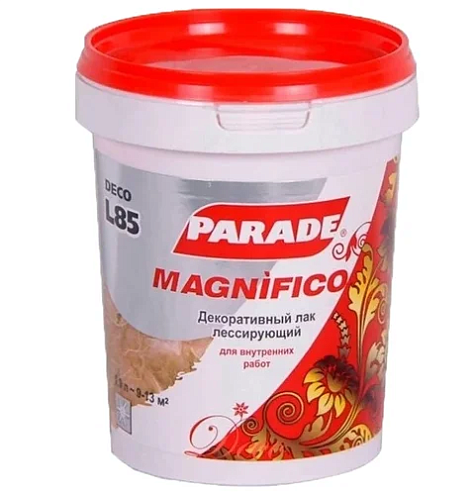 Декоративный лак PARADE DECO Magnifico L85 Бронза 0,9л : фотография 1