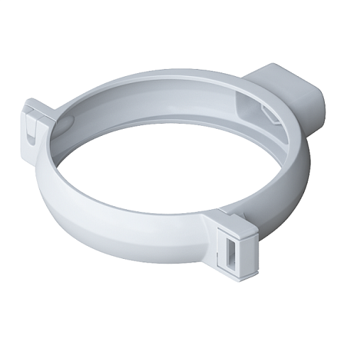 Хомут трубы, Белый, АльтаПрофиль: фотография 1