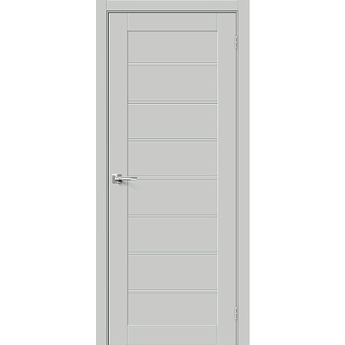 Дверь ПЭТ Браво-20 Grey Silk 2000х600: фотография 1