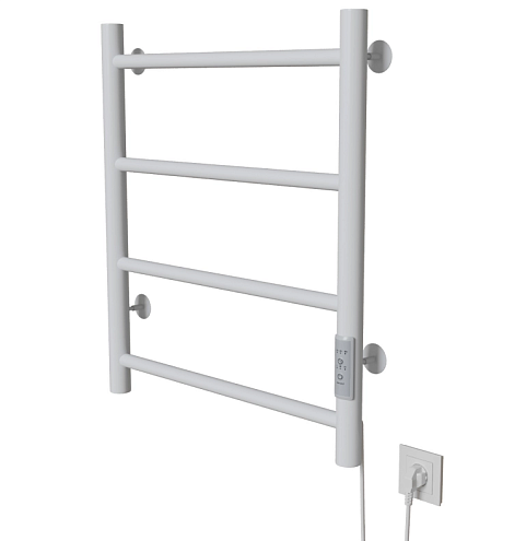 Полотенцесушитель Mixline Vega  60х50 таймер, 201 Вт, 4 перекладины, электрический белый: фотография 1