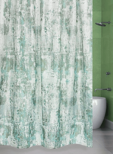 Занавеска-штора для ванн BATH Nordic3 зеленый 180х200  ch1848: фотография 1