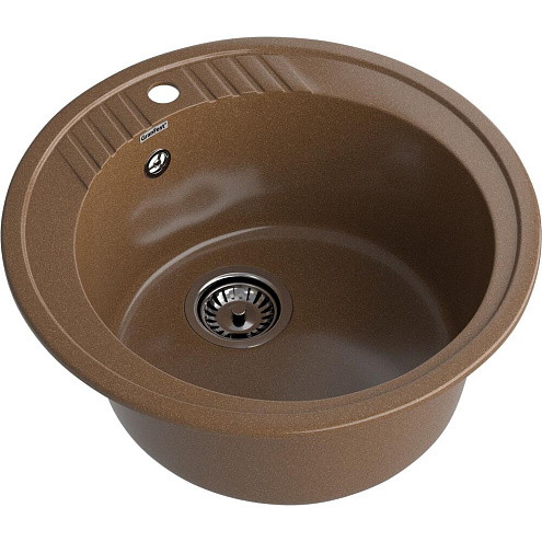 Мойка GRANFEST GF-R520  D520 мм, круглая терракот: фотография 1