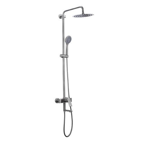 Душевая система 35к G2499-20 GAPPO нержавеющая сталь, лейка &quot;Тропический душ&quot; сатин: фотография 1