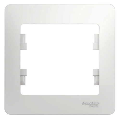 Рамка 1-м Glossa белая SE GSL000101: фотография 1