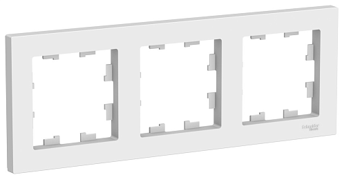 Рамка 3-местная AtlasDesign универсальная лотос Systeme Electric ATN001303: фотография 1